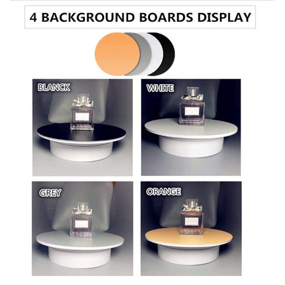 Electric Turntable 360 Degree Rotating Product Photography Display Rechargeable Remote Control 3kg Bearing V1294-YM0521-3117230067313
