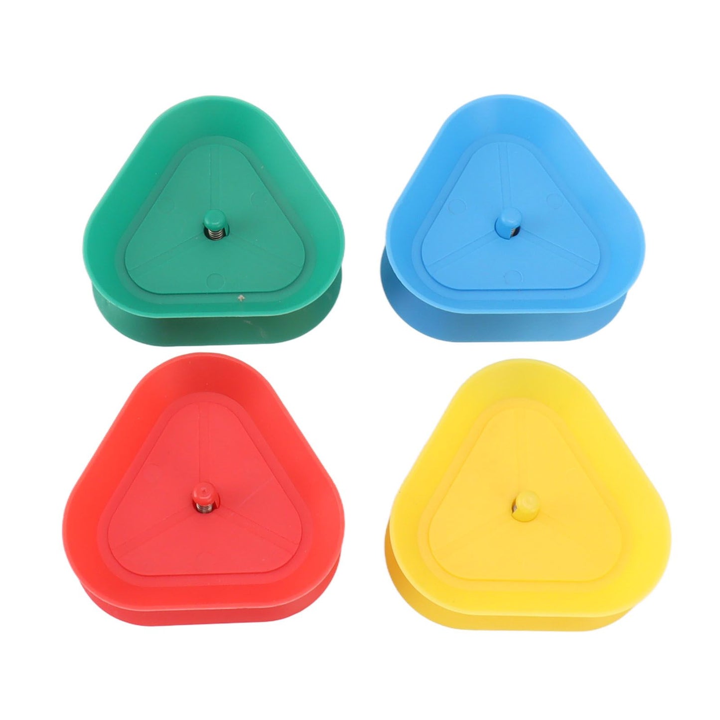 4Pcs Playing Card Holder Plastic Triangle Shaped Spring Design Hands Free Poker Card Holder V1294-YM0521-3117230068611