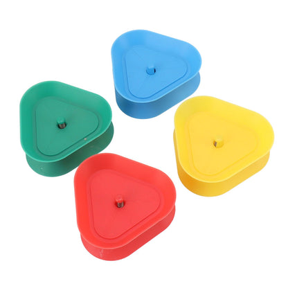 4Pcs Playing Card Holder Plastic Triangle Shaped Spring Design Hands Free Poker Card Holder V1294-YM0521-3117230068611