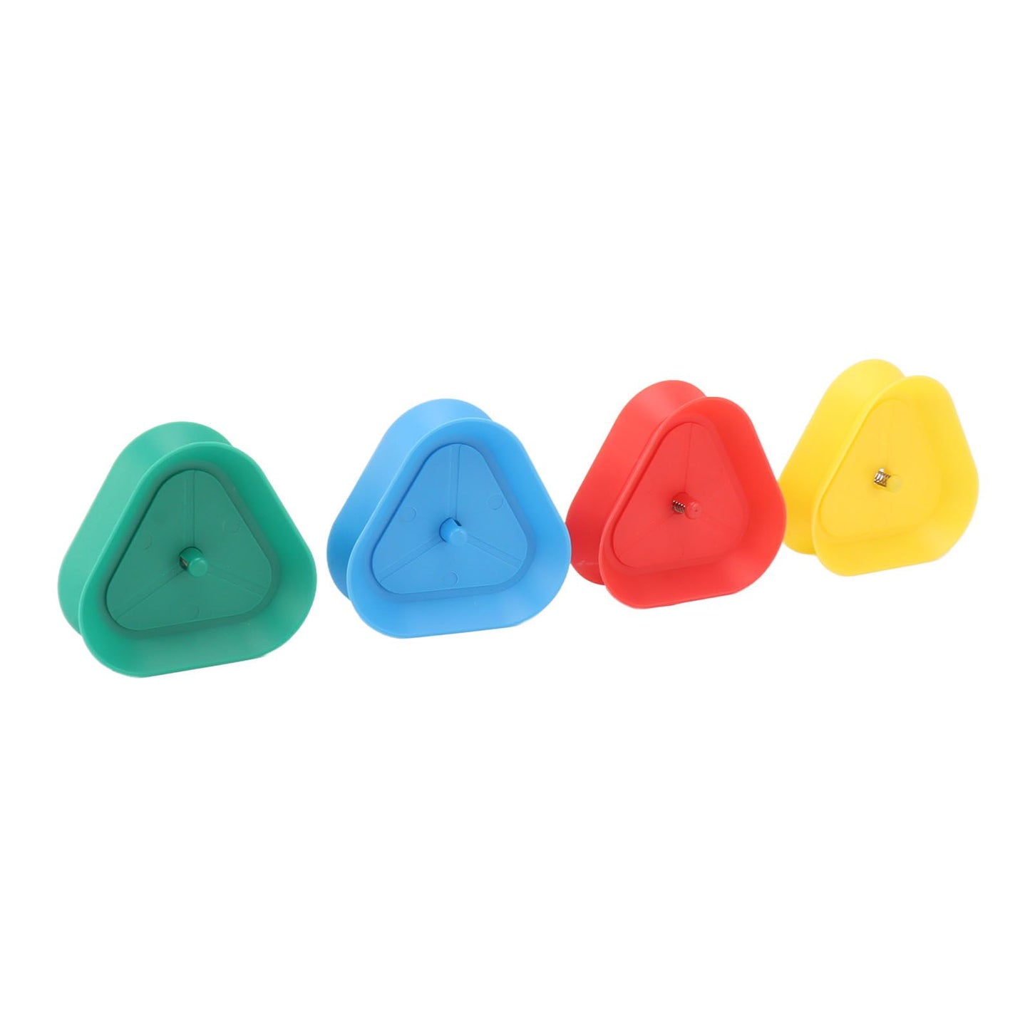 4Pcs Playing Card Holder Plastic Triangle Shaped Spring Design Hands Free Poker Card Holder V1294-YM0521-3117230068611