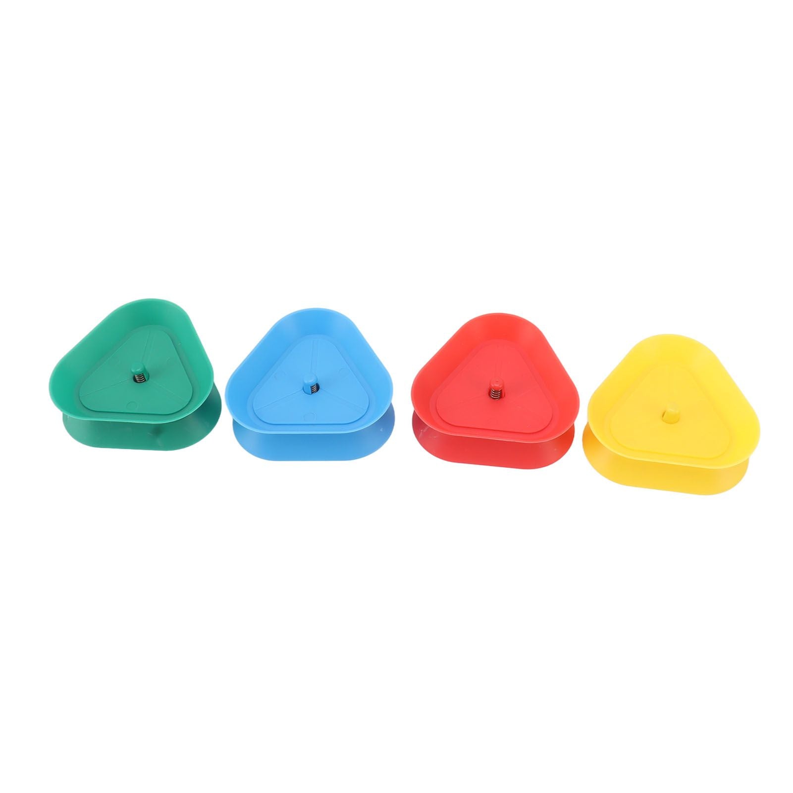 4Pcs Playing Card Holder Plastic Triangle Shaped Spring Design Hands Free Poker Card Holder V1294-YM0521-3117230068611