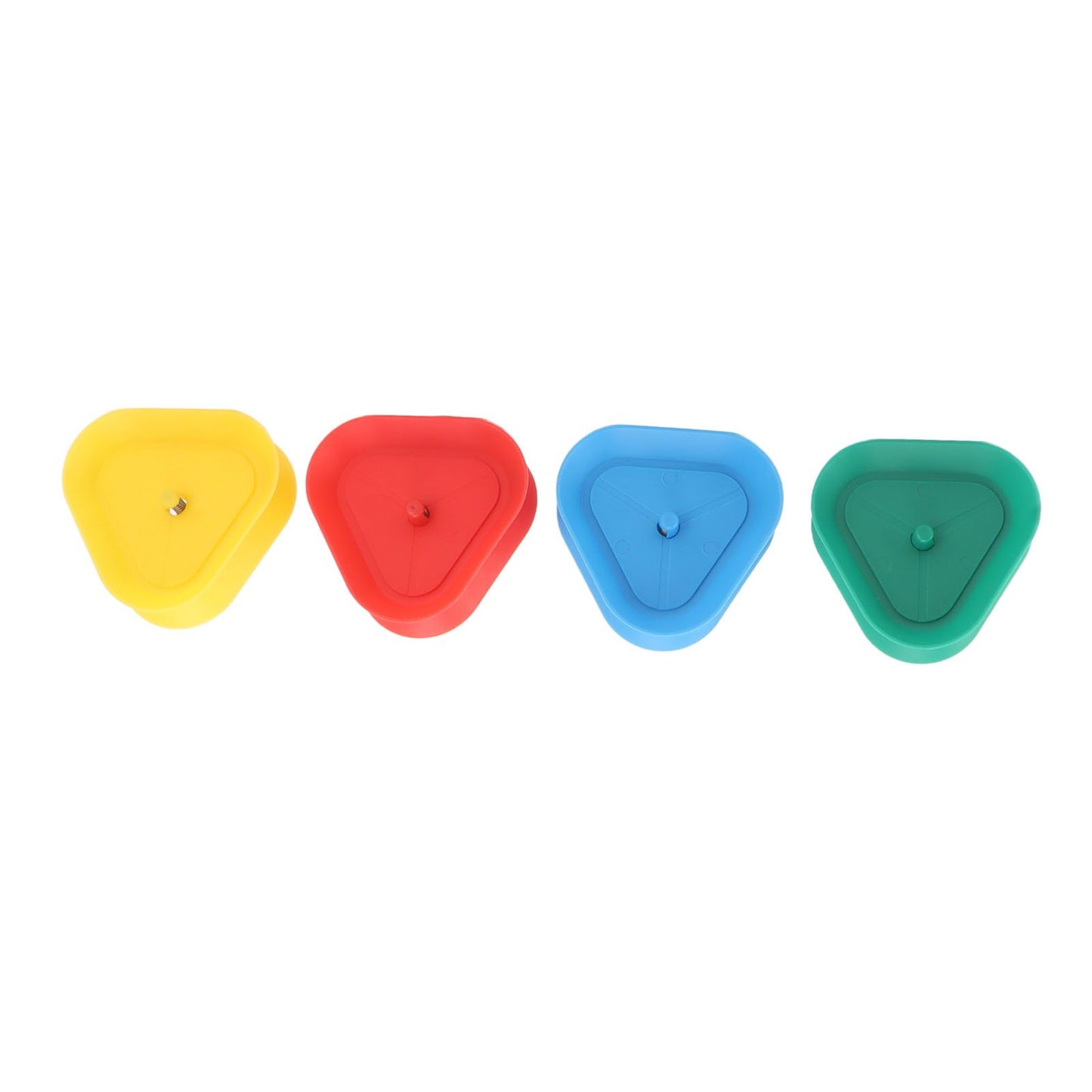 4Pcs Playing Card Holder Plastic Triangle Shaped Spring Design Hands Free Poker Card Holder V1294-YM0521-3117230068611