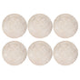 6 Pcs Round Placemat Gold Hollowed Eco Friendly PVC Heat Resistant 38cm Dining Table Mat V1294-YM0521-3117230071311
