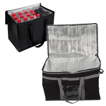 Insulated Bag 38L Large Capacity Reusable Cooler Bag Lunch Bag with 2 Handle for Food V1294-YM0521-3117230071611