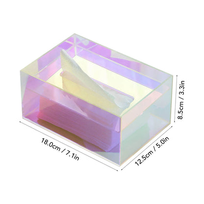 Tissue Box Holder Acrylic Storage Large Capacity Napkin Box for Washroom Living Room V1294-YM0521-3117230073911