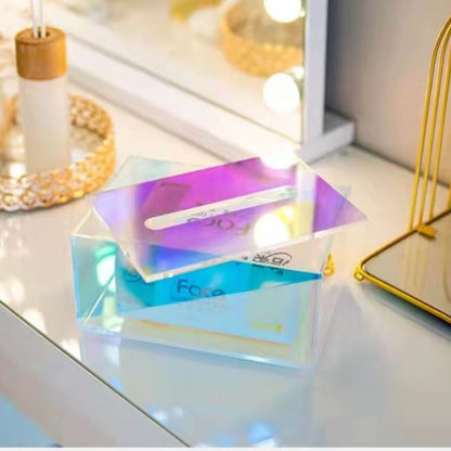 Tissue Box Holder Acrylic Storage Large Capacity Napkin Box for Washroom Living Room V1294-YM0521-3117230073911