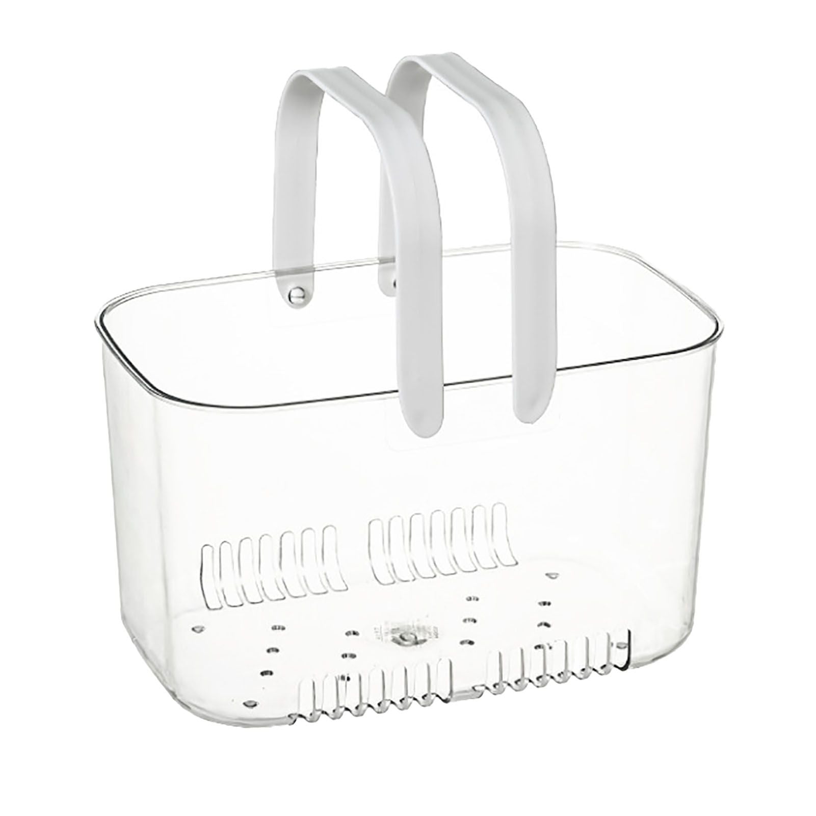 Clear Hand Basket Comfortable Handle Ventilation Holes Easy Access Versatile Fruit Storage Basket for Camping V1294-YM0521-3117230074511