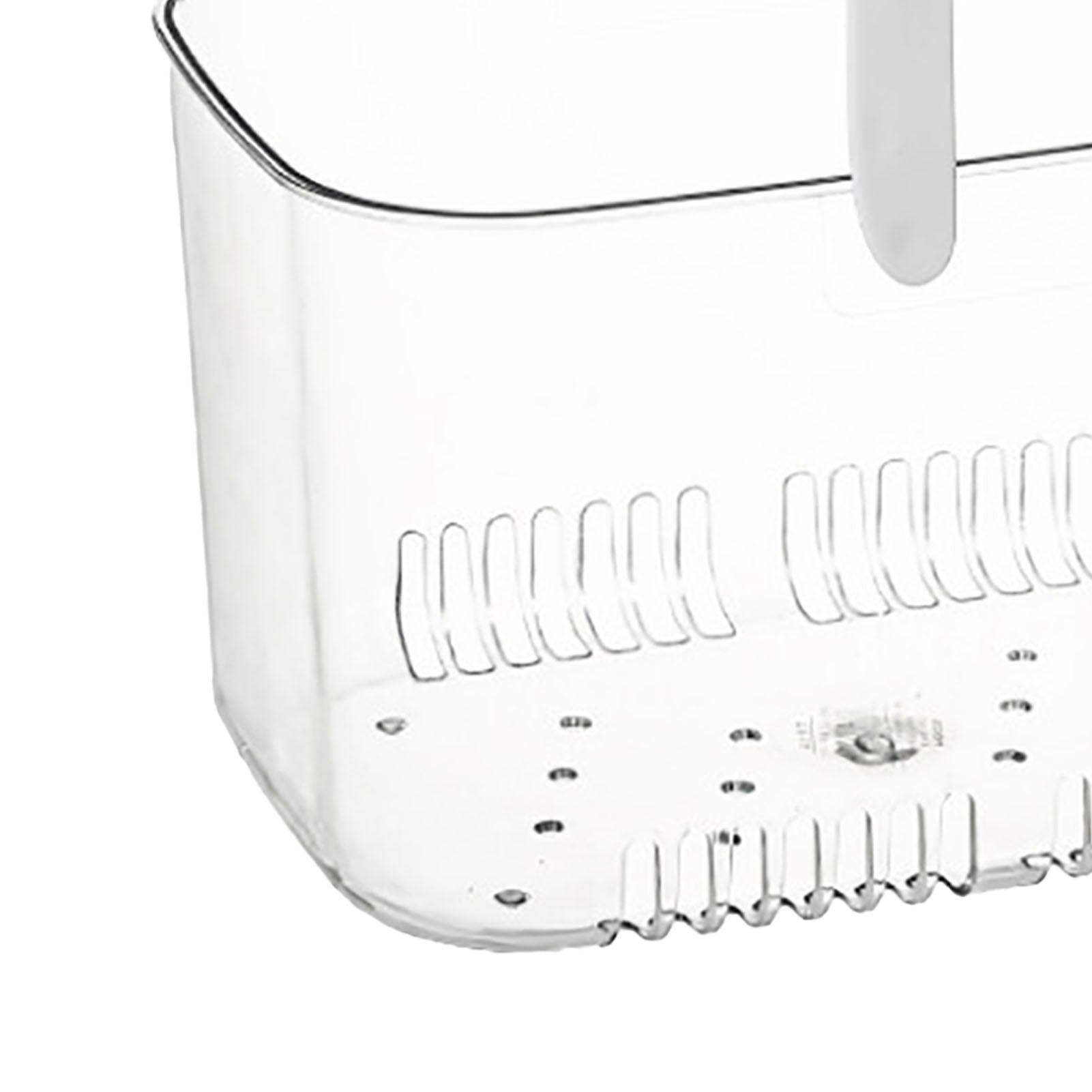 Clear Hand Basket Comfortable Handle Ventilation Holes Easy Access Versatile Fruit Storage Basket for Camping V1294-YM0521-3117230074511