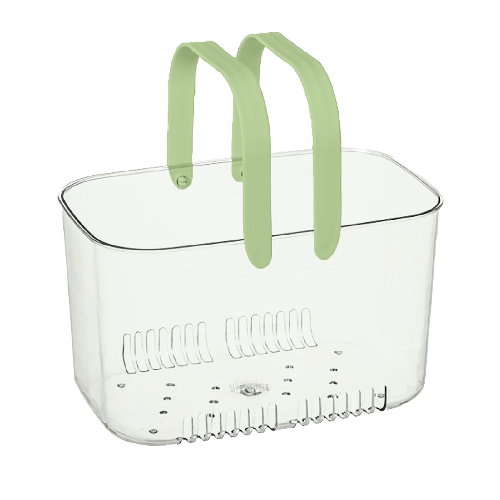 Clear Hand Basket Comfortable Handle Ventilation Holes Easy Access Versatile Fruit Storage Basket for Camping V1294-YM0521-3117230074513