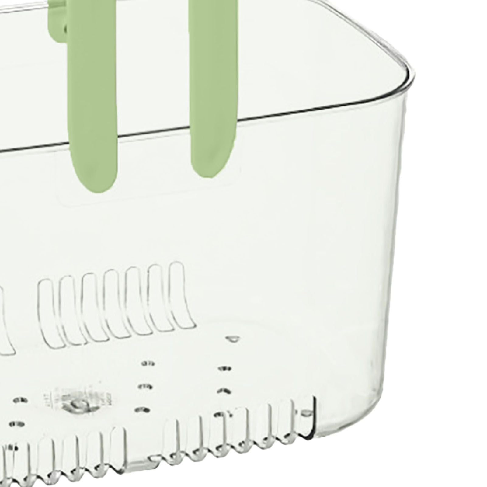 Clear Hand Basket Comfortable Handle Ventilation Holes Easy Access Versatile Fruit Storage Basket for Camping V1294-YM0521-3117230074513