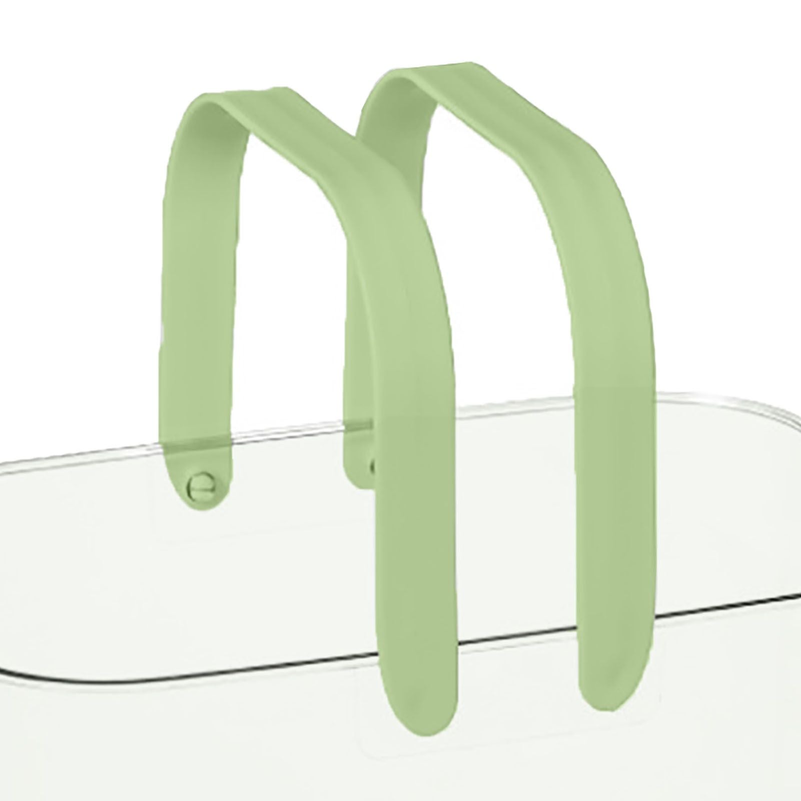 Clear Hand Basket Comfortable Handle Ventilation Holes Easy Access Versatile Fruit Storage Basket for Camping V1294-YM0521-3117230074513
