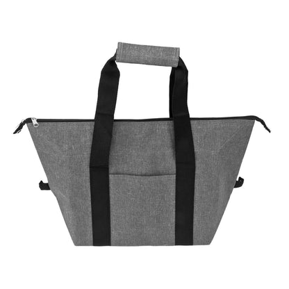 Camping Cooler Bag Leakproof Foldable Fresh Picnic Thermal Insulation Bag for Travel Work School Grey Large Size 20L