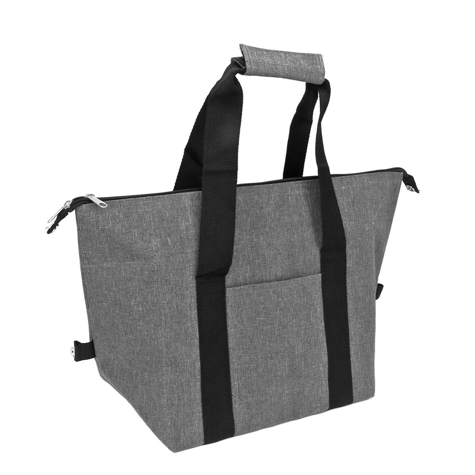 Camping Cooler Bag Leakproof Foldable Fresh Picnic Thermal Insulation Bag for Travel Work School Grey Large V1294-YM0521-3117230076811