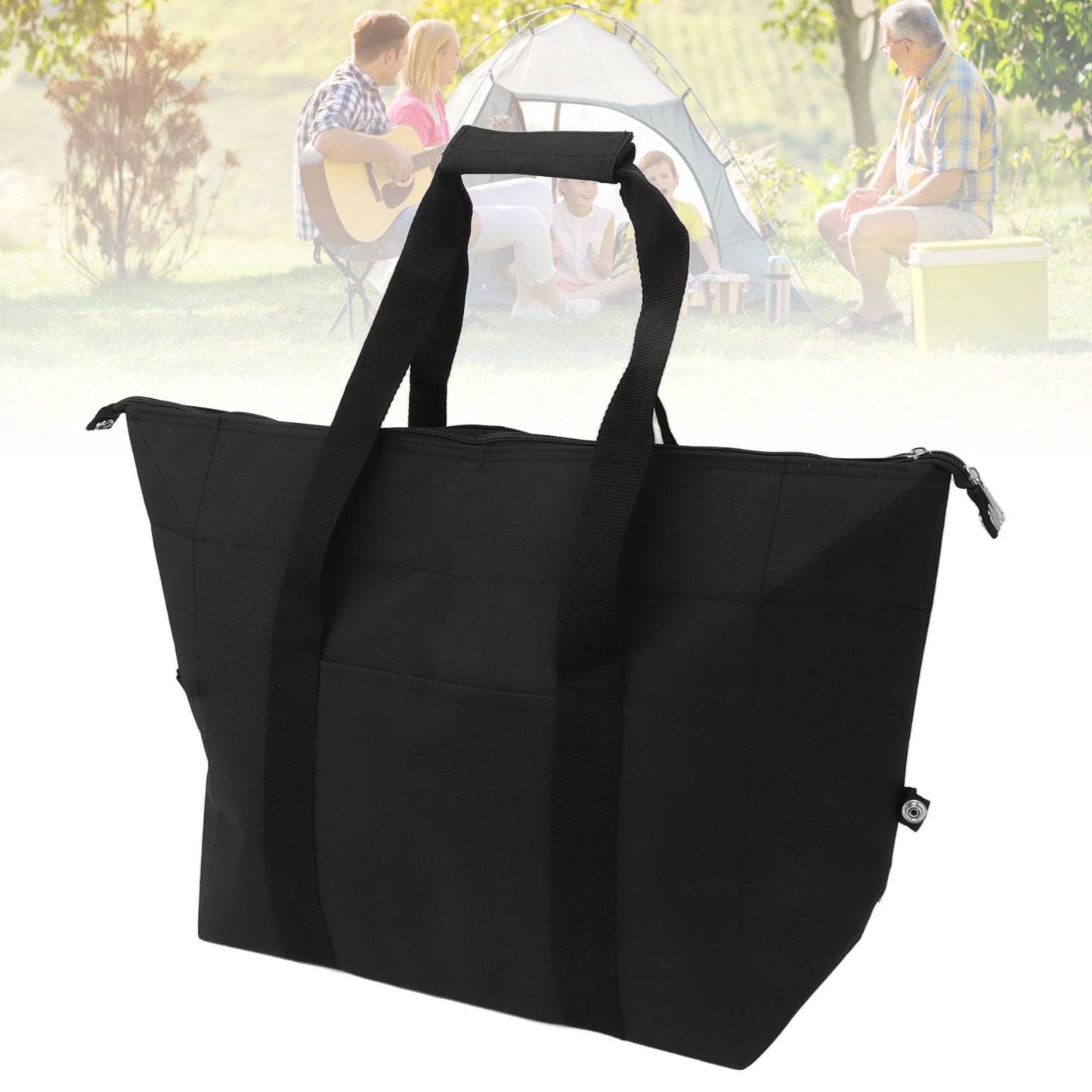 Insulated Bag Thermal Insulation Leak Proof Large Capacity Foldable Waterproof Cooler Bag for Beach Camping S V1294-YM0521-3117230076911