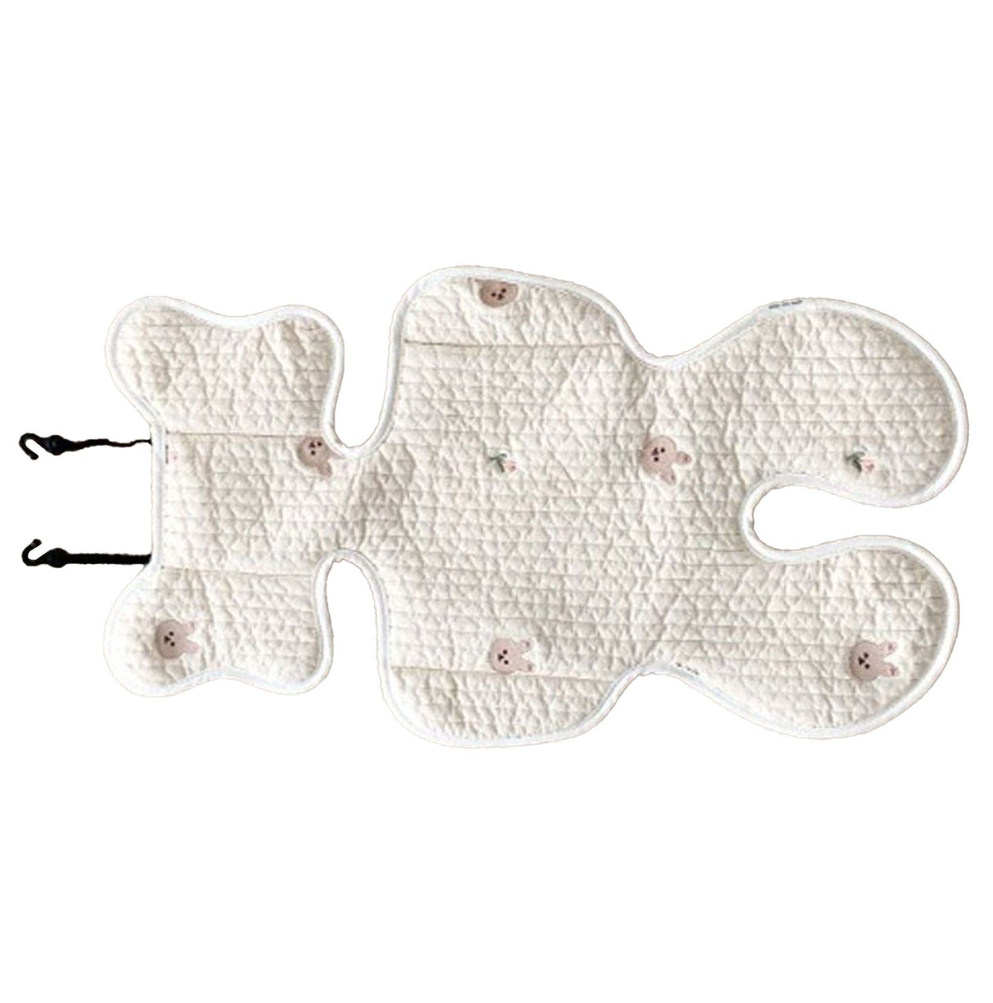 Soft Baby Stroller Seat Cushion Breathable Pure Cotton Infant Car Seat Head Neck Body Support Thin Style V1294-YM0521-3117230077514