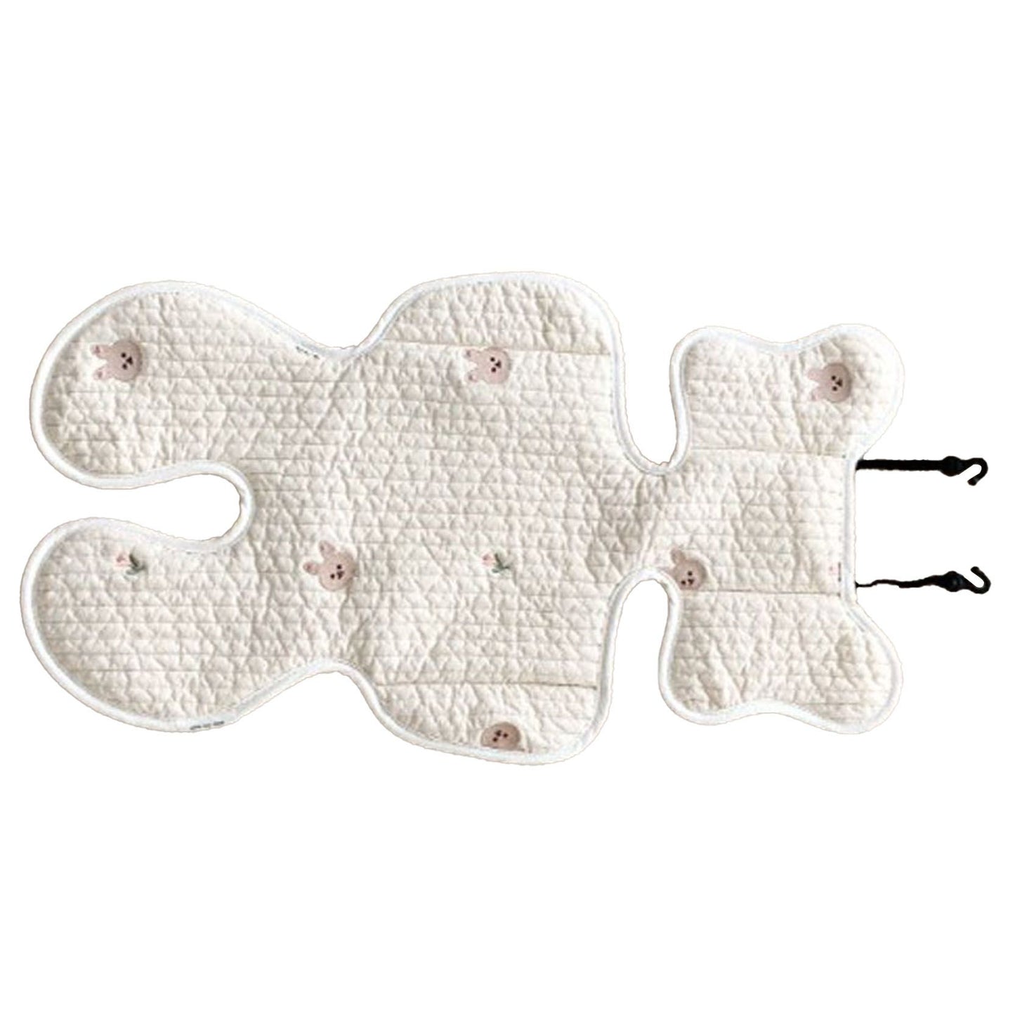 Soft Baby Stroller Seat Cushion Breathable Pure Cotton Infant Car Seat Head Neck Body Support Thin Style V1294-YM0521-3117230077514