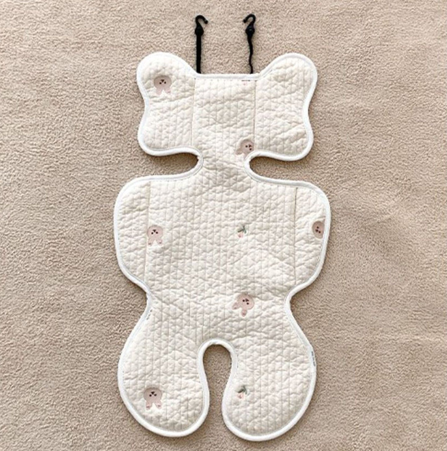 Soft Baby Stroller Seat Cushion Breathable Pure Cotton Infant Car Seat Head Neck Body Support Thin Style V1294-YM0521-3117230077514