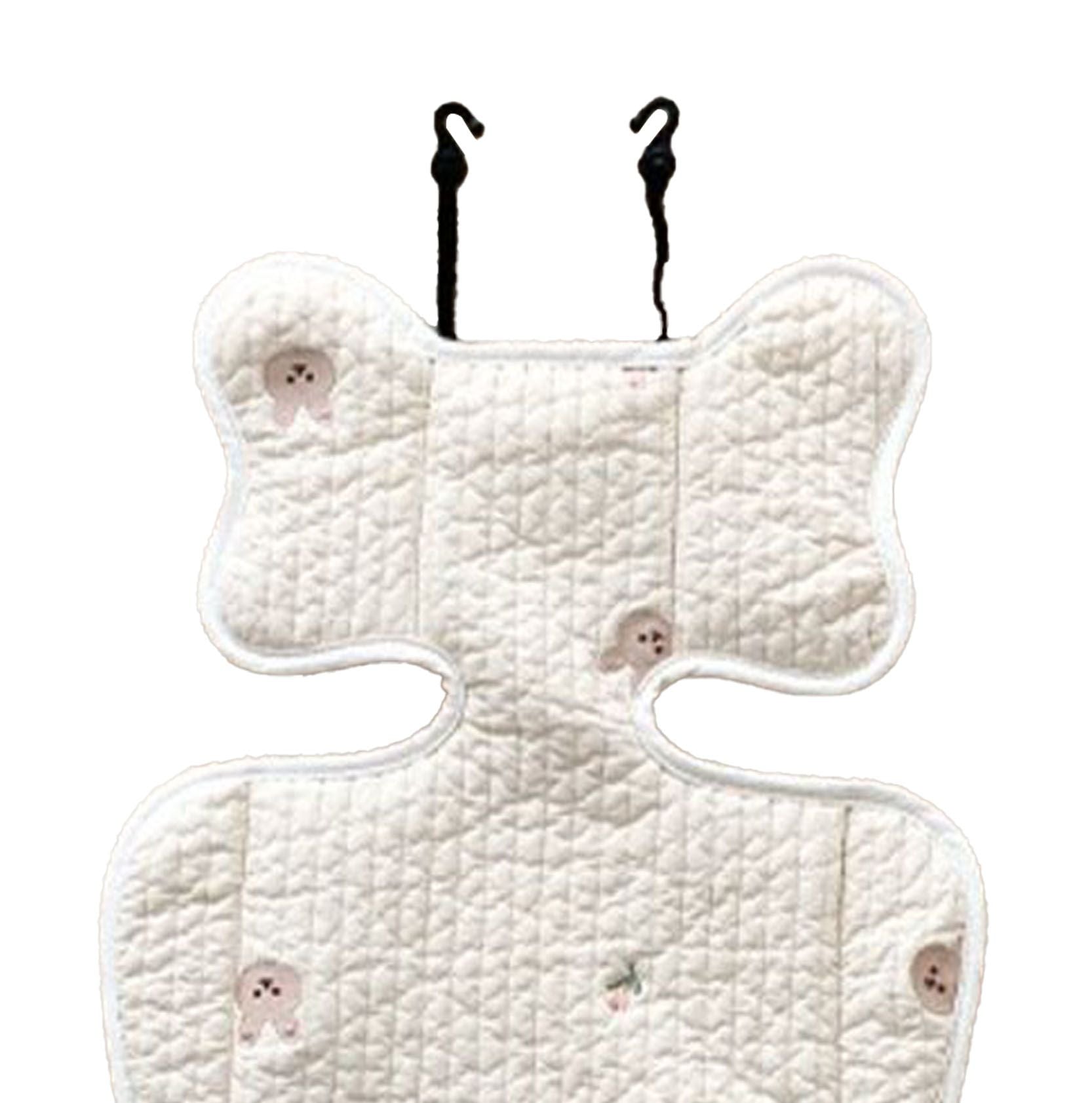 Soft Baby Stroller Seat Cushion Breathable Pure Cotton Infant Car Seat Head Neck Body Support Thin Style V1294-YM0521-3117230077514