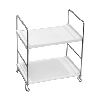 2 Tier Countertop Organizer Nordic Style Large Space Removable Cabinet Storage Shelf for Bedroom Bathroom V1294-YM0521-3117230078711