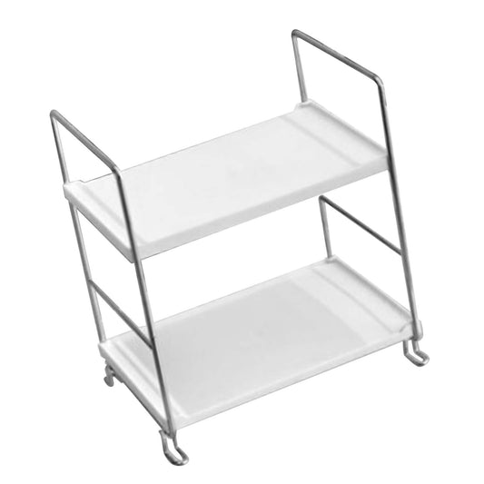 2 Tier Countertop Organizer Nordic Style Large Space Removable Cabinet Storage Shelf for Bedroom Bathroom V1294-YM0521-3117230078711