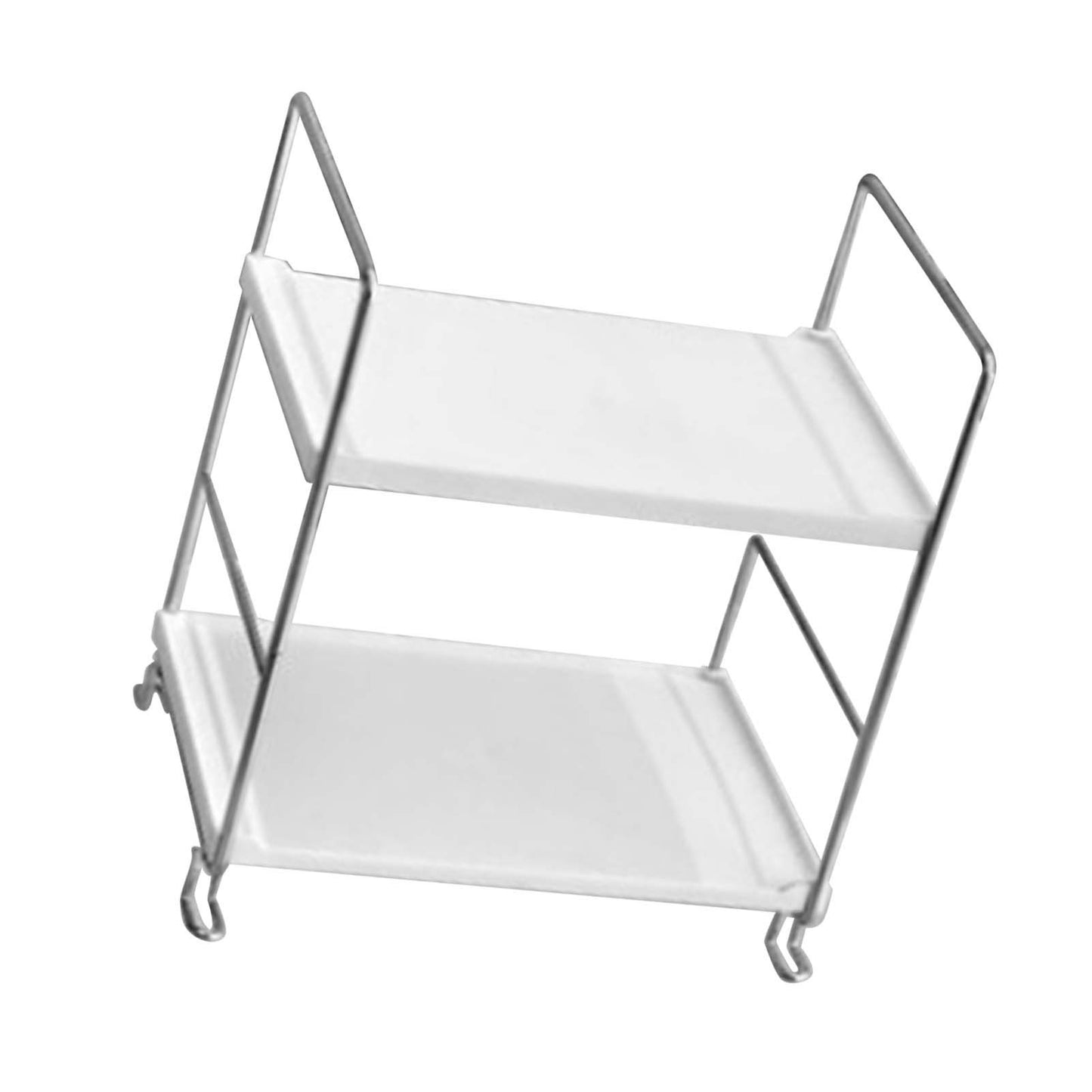 2 Tier Countertop Organizer Nordic Style Large Space Removable Cabinet Storage Shelf for Bedroom Bathroom V1294-YM0521-3117230078711