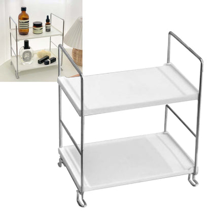 2 Tier Countertop Organizer Nordic Style Large Space Removable Cabinet Storage Shelf for Bedroom Bathroom V1294-YM0521-3117230078711