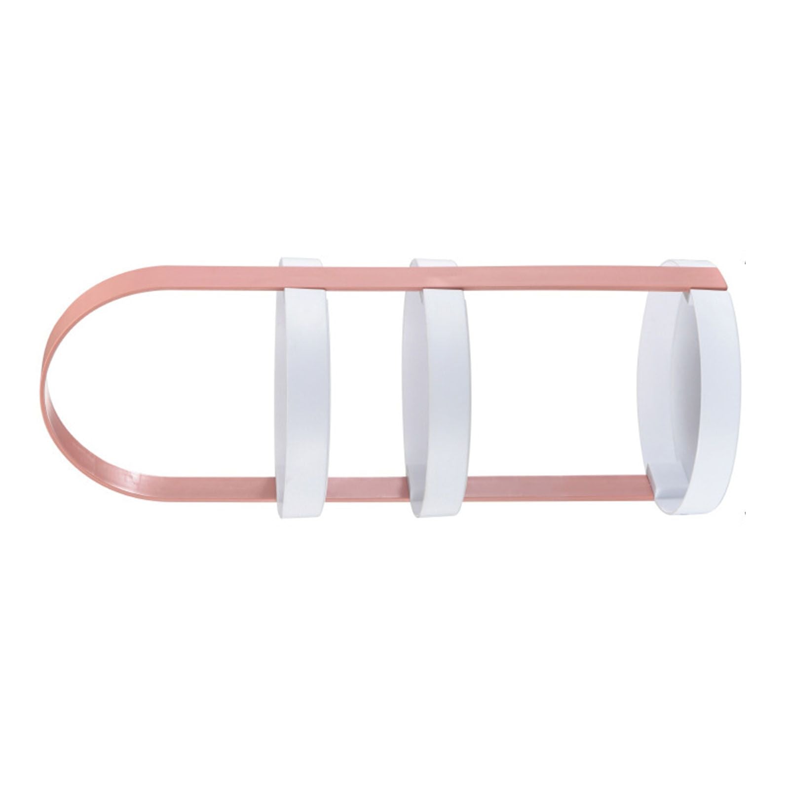 3 Layers Round Storage Rack Integral Handle 3 Layer Storage Round Stand for Bathroom Pink V1294-YM0521-3117230079013