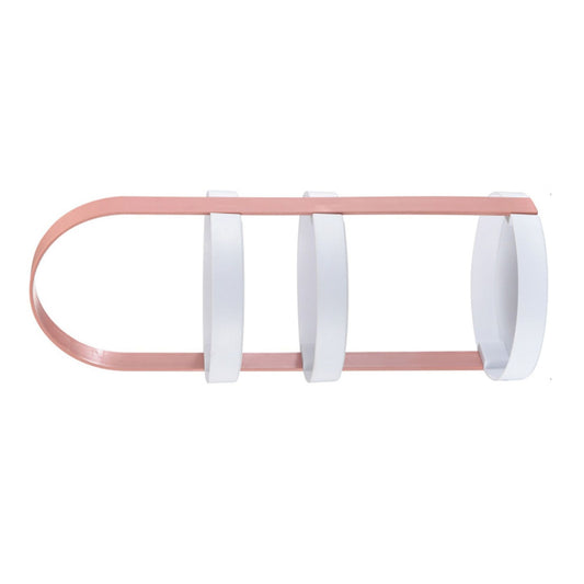 3 Layers Round Storage Rack Integral Handle 3 Layer Storage Round Stand for Bathroom Pink V1294-YM0521-3117230079013