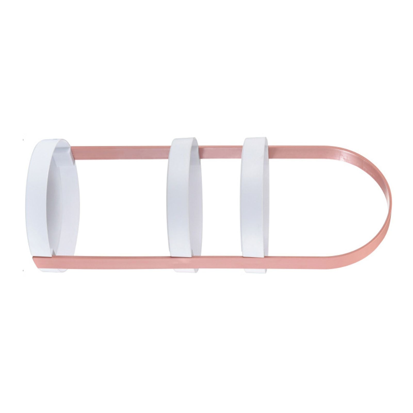 3 Layers Round Storage Rack Integral Handle 3 Layer Storage Round Stand for Bathroom Pink V1294-YM0521-3117230079013
