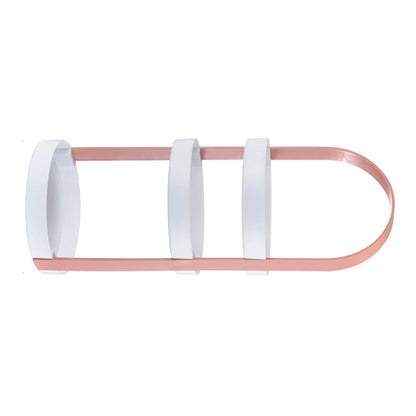 3 Layers Round Storage Rack Integral Handle 3 Layer Storage Round Stand for Bathroom Pink V1294-YM0521-3117230079013