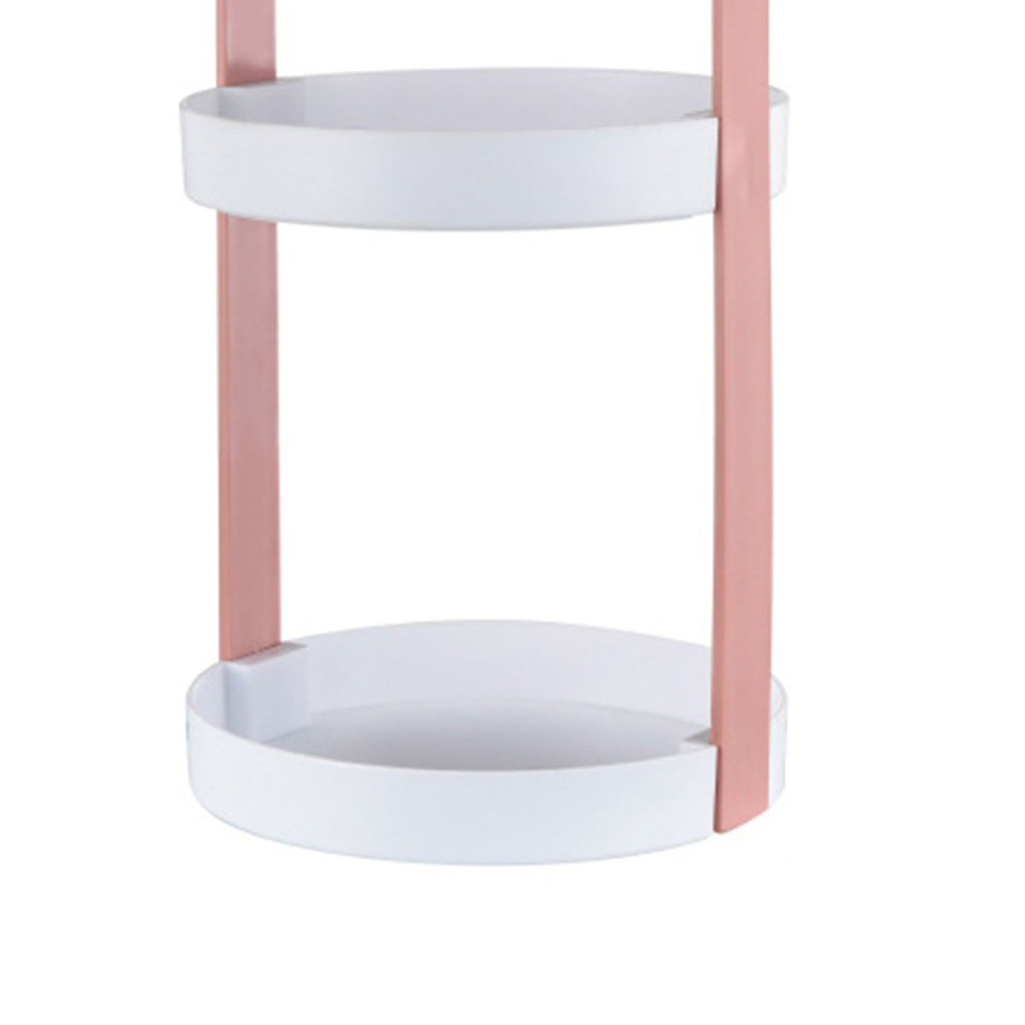 3 Layers Round Storage Rack Integral Handle 3 Layer Storage Round Stand for Bathroom Pink V1294-YM0521-3117230079013