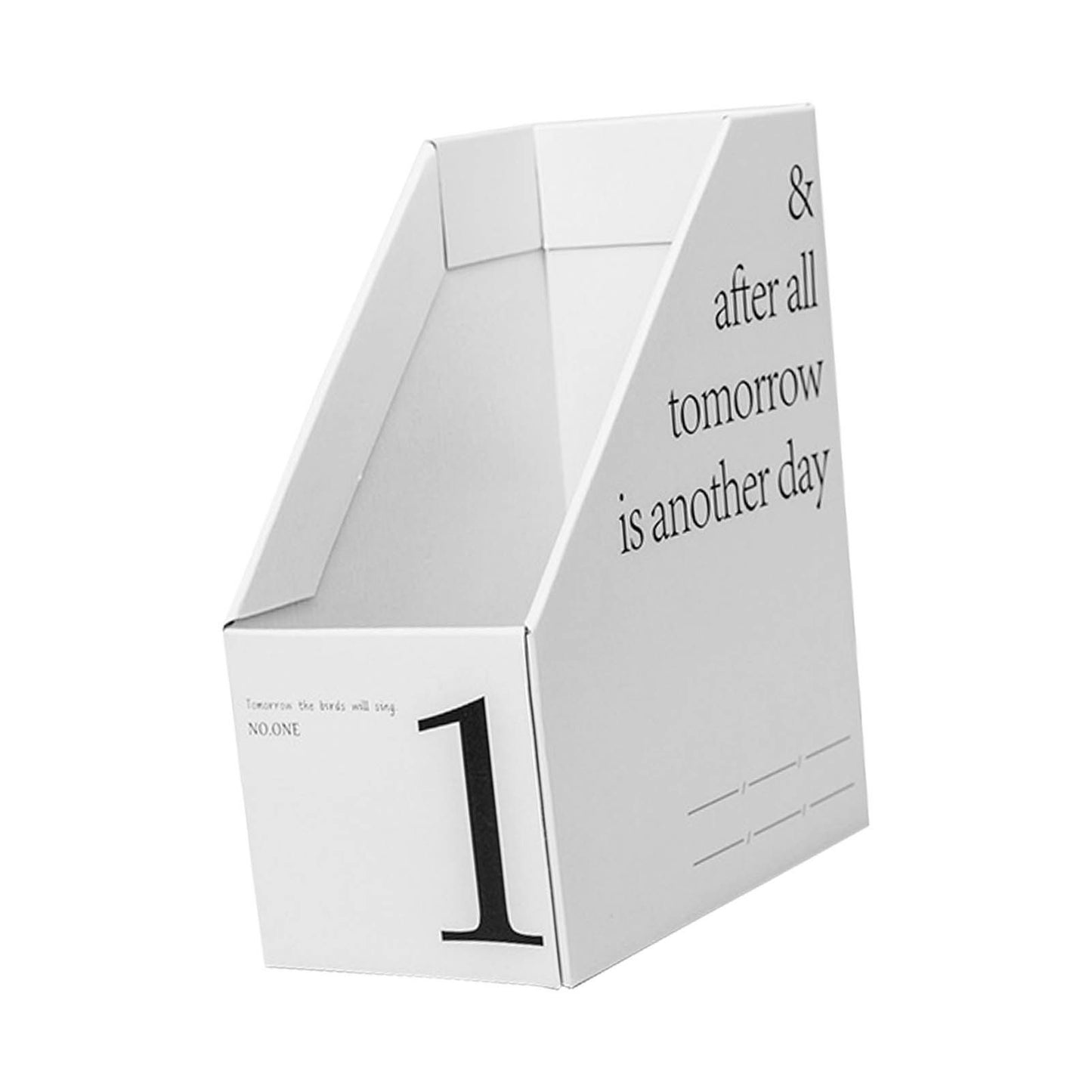 Vertical File Folder Bin Paper Number Marking Slim Desk Storage Organizer for Books Notebooks Magazines V1294-YM0521-3117230081011