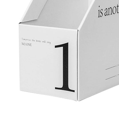 Vertical File Folder Bin Paper Number Marking Slim Desk Storage Organizer for Books Notebooks Magazines V1294-YM0521-3117230081011