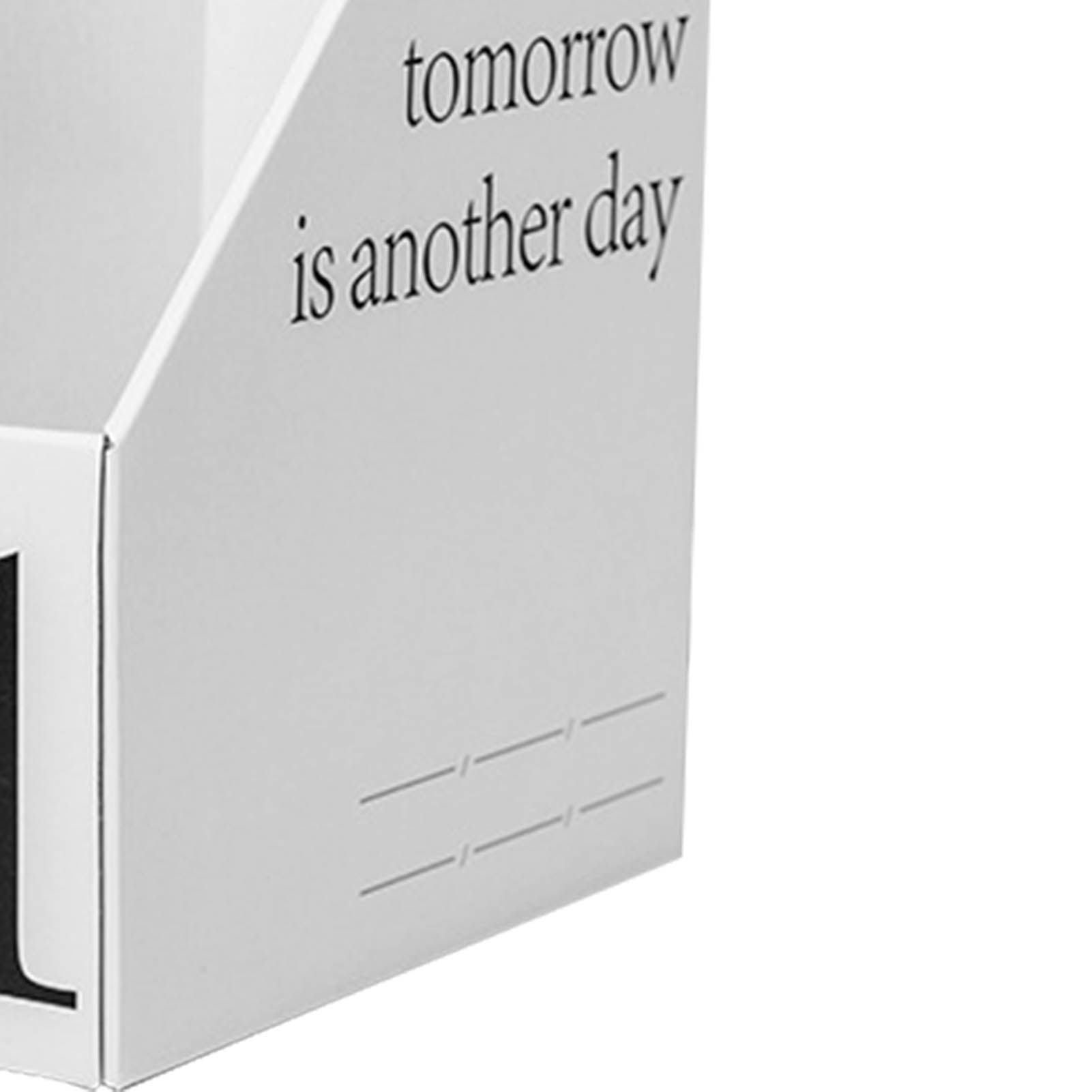 Vertical File Folder Bin Paper Number Marking Slim Desk Storage Organizer for Books Notebooks Magazines V1294-YM0521-3117230081011