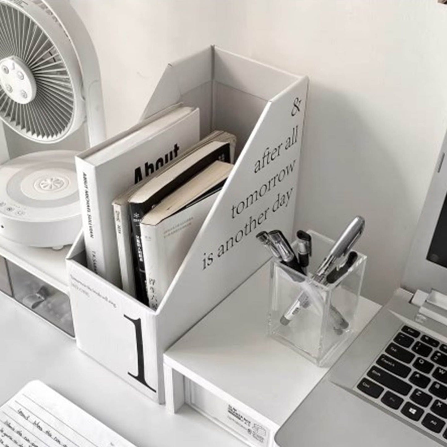 Vertical File Folder Bin Paper Number Marking Slim Desk Storage Organizer for Books Notebooks Magazines V1294-YM0521-3117230081011