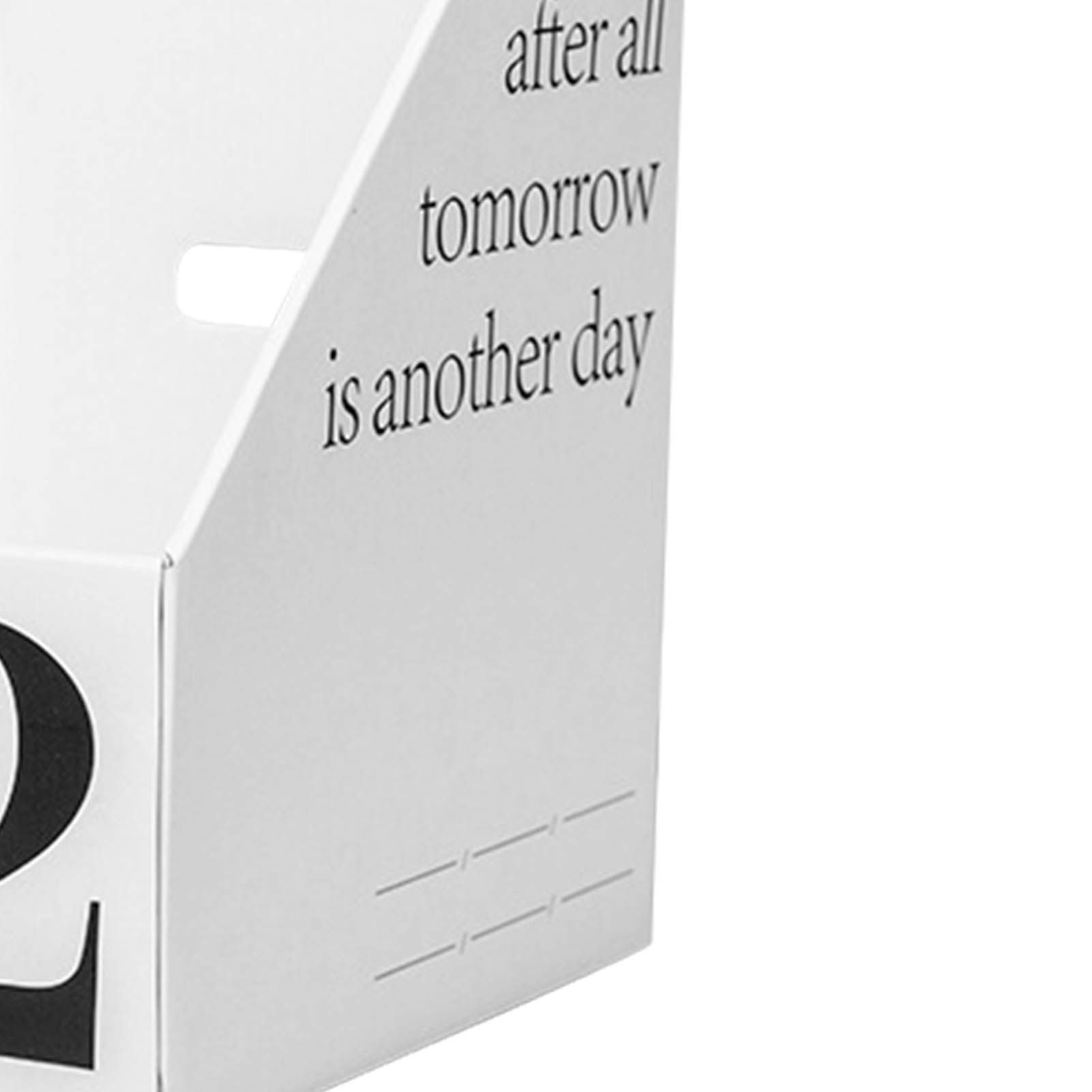 Vertical File Folder Bin Paper Number Marking Slim Desk Storage Organizer for Books Notebooks Magazines V1294-YM0521-3117230081012