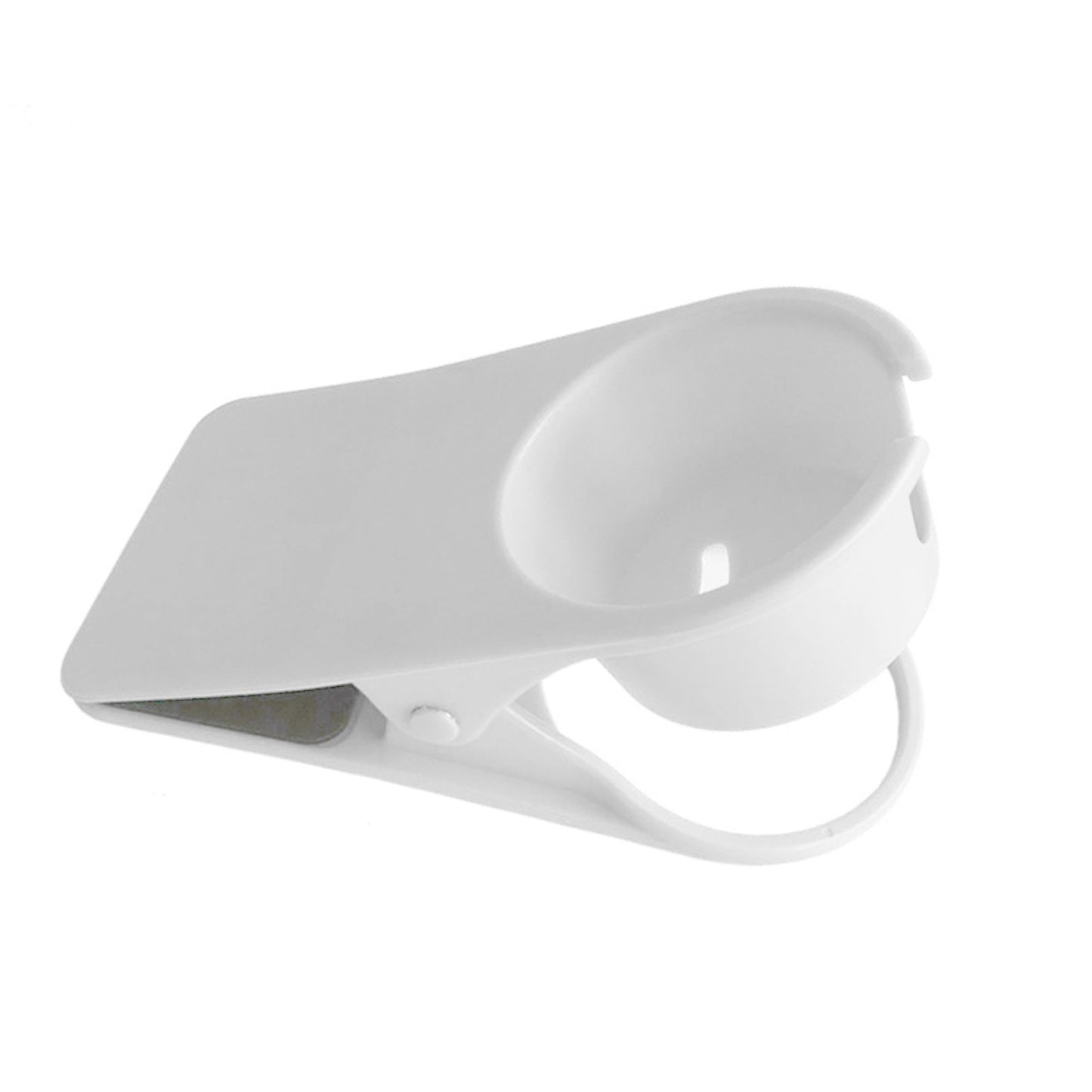 Desk Cup Holder Clip Space Saving Large Multifunctional Table Clamp Mug Stand for Beverage Bottle White V1294-YM0521-3117230081111