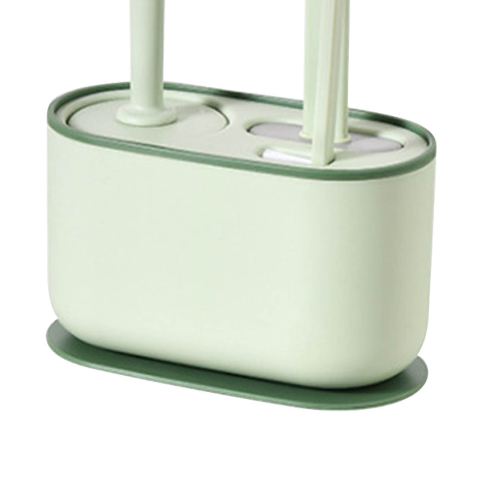 Long Handle Toilet Brush Set Deep Cleansing Multifunctional Hanging Toilet Brush Set for Bathroom Green V1294-YM0521-3117230081412