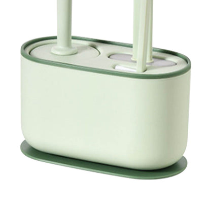 Long Handle Toilet Brush Set Deep Cleansing Multifunctional Hanging Toilet Brush Set for Bathroom Green V1294-YM0521-3117230081412