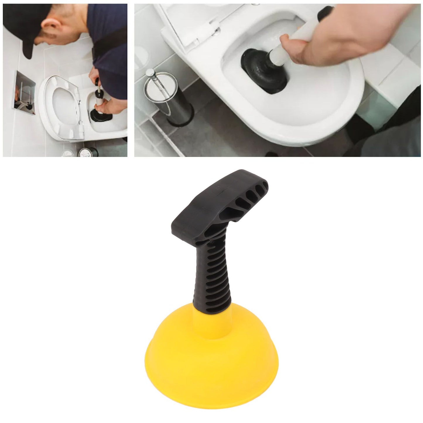 Mini Plunger Powerful Slip Proof Handle Efficient Small Drain Plunger for Toilet Bathtub Sink Type 2 V1294-YM0521-3117230082512