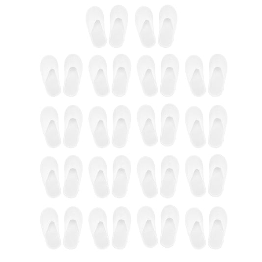 18 Pair Disposable Slippers Prevent Slip Waterproof Sole Soft Lightweight Guest Slippers for Hotel Travel Spa V1294-YM0521-3117230082611