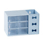 Pen Desk Shelf Dustproof 6 Drawers Pen Organization Storage Shelf for Students Office People Blue V1294-YM0521-3117230083313
