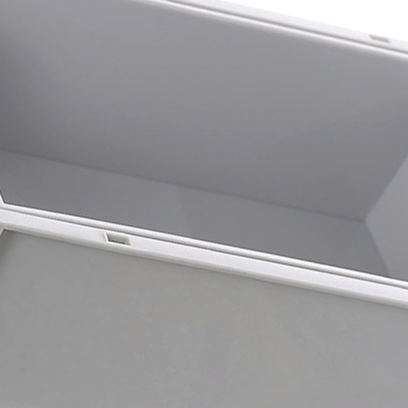 Desktop Storage Box Plastic Desk Makeup Organizer Stationery Supplies Storage Box with Drawer Grey V1294-YM0521-3117230083413