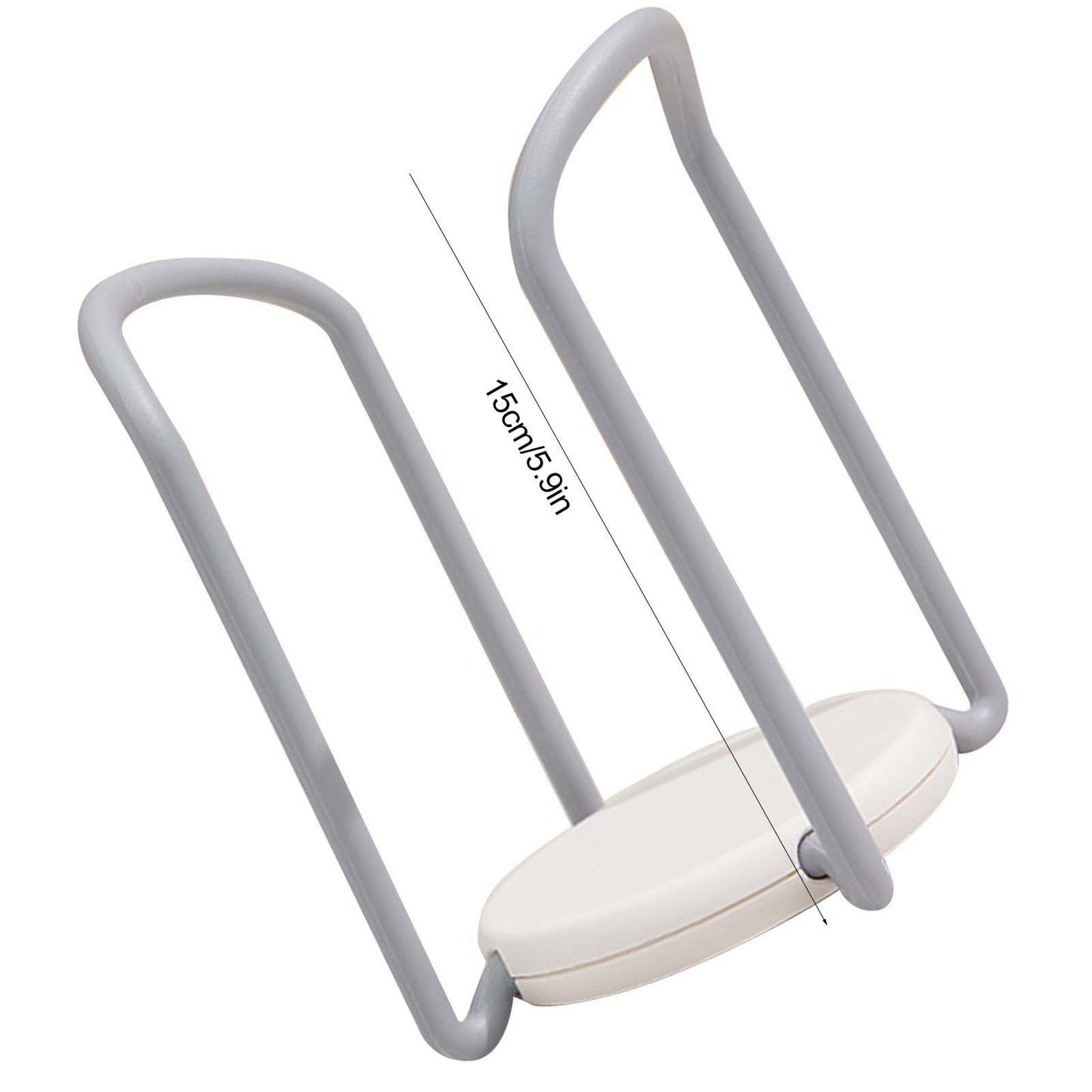 Bowl Organizer Multiple Functional Retractable Dish Drying Rack for Kitchen Counter Grey and White V1294-YM0521-3117230083512