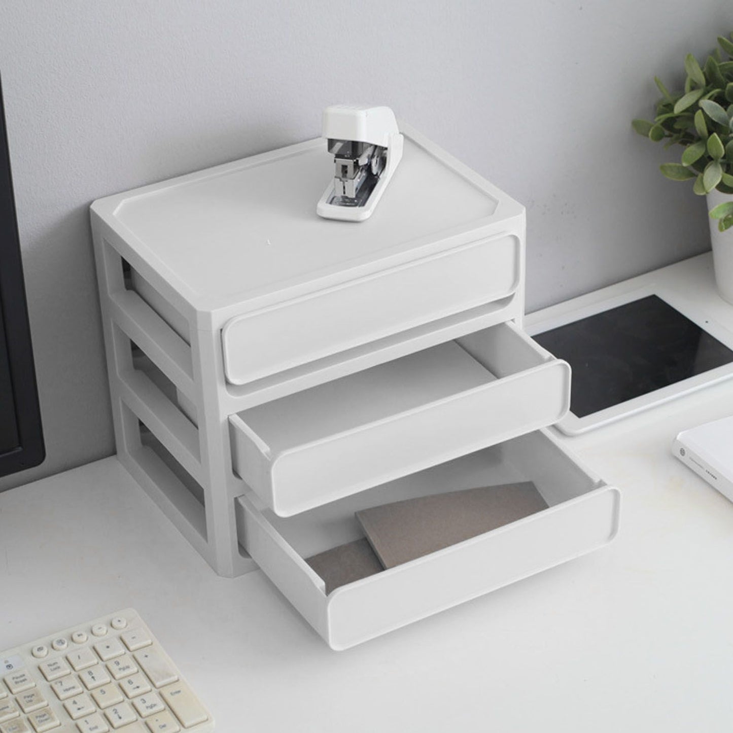 Storage Drawer Multi Layers Stackable Dustproof Desktop Storage Box Organizer for Student Dormitory Home V1294-YM0521-3117230084711