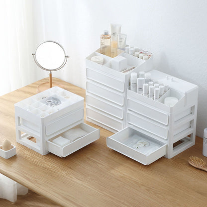 Storage Drawer Multi Layers Stackable Dustproof Desktop Storage Box Organizer for Student Dormitory Home V1294-YM0521-3117230084711