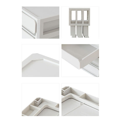 Storage Drawer Multi Layers Stackable Dustproof Desktop Storage Box Organizer for Student Dormitory Home V1294-YM0521-3117230084711