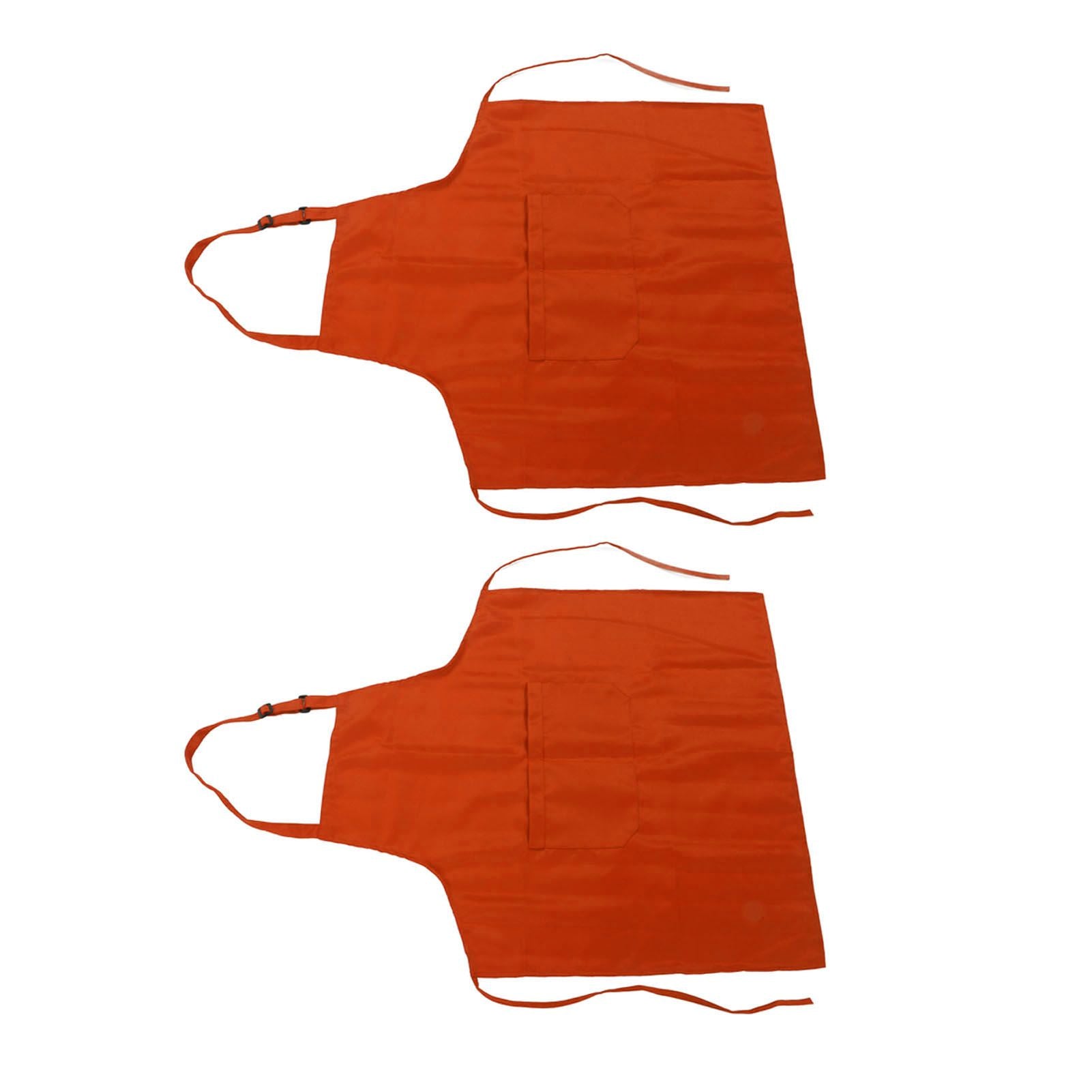 Cooking Apron Waterproof Adjustable Neck Strap Breathable Soft Kitchen Bib Apron with Pocket for Barbecue V1294-YM0521-3117230084813