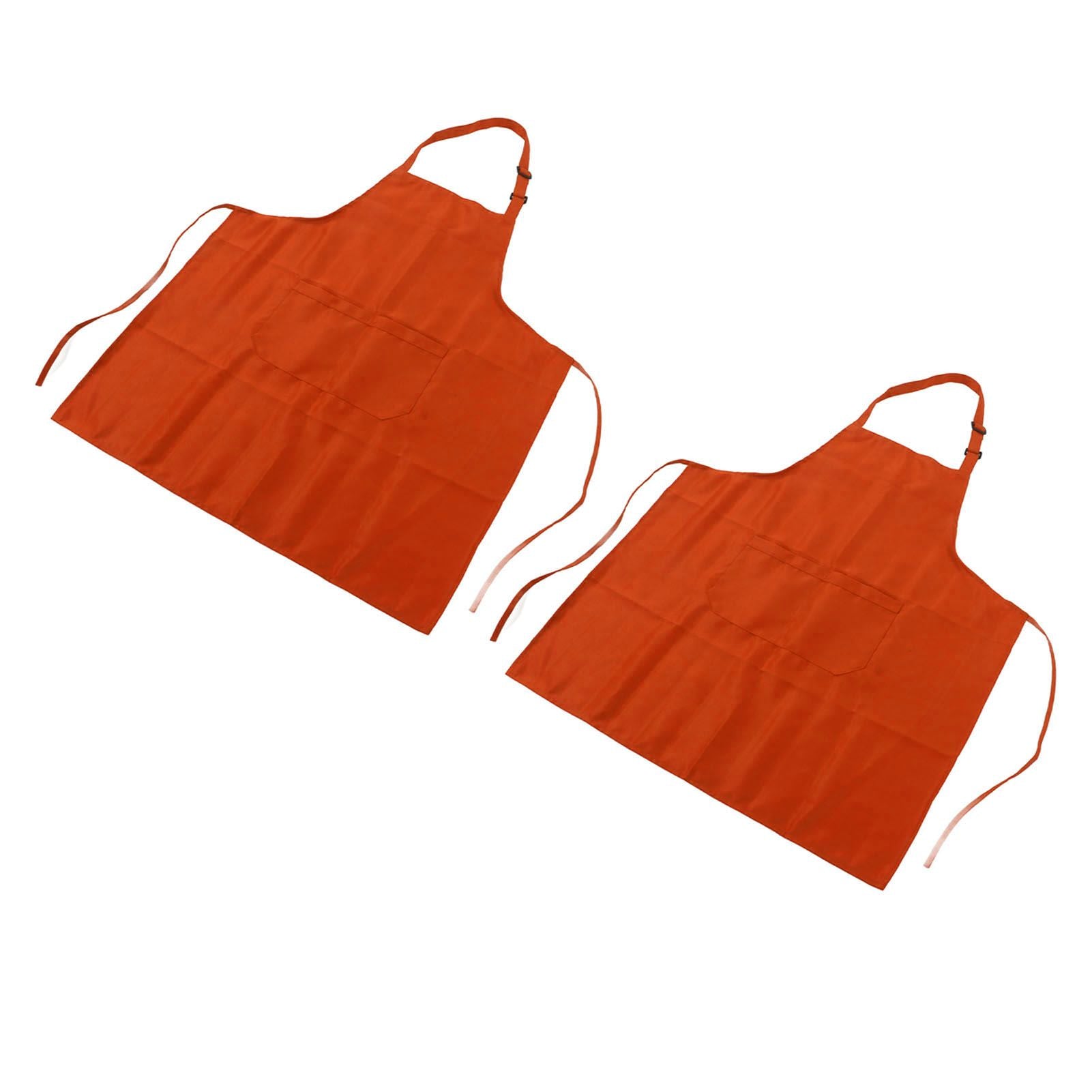 Cooking Apron Waterproof Adjustable Neck Strap Breathable Soft Kitchen Bib Apron with Pocket for Barbecue V1294-YM0521-3117230084813