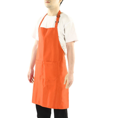 Cooking Apron Waterproof Adjustable Neck Strap Breathable Soft Kitchen Bib Apron with Pocket for Barbecue V1294-YM0521-3117230084813